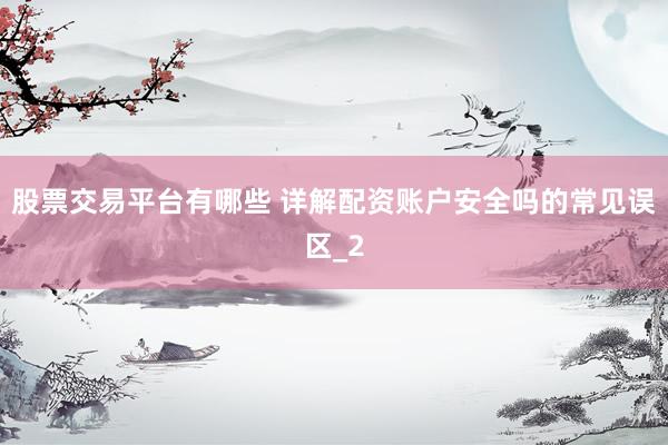 股票交易平台有哪些 详解配资账户安全吗的常见误区_2