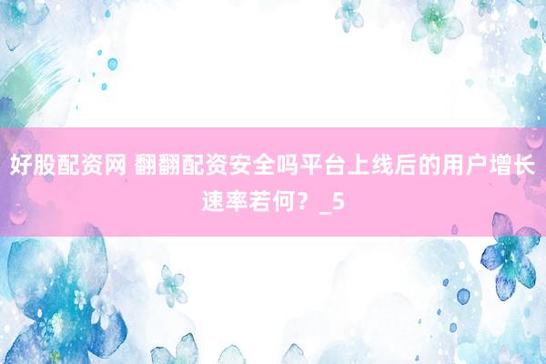 好股配资网 翻翻配资安全吗平台上线后的用户增长速率若何？_5