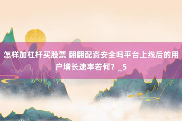 怎样加杠杆买股票 翻翻配资安全吗平台上线后的用户增长速率若何？_5