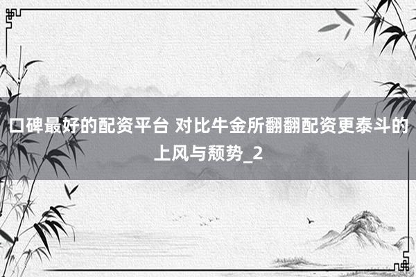 口碑最好的配资平台 对比牛金所翻翻配资更泰斗的上风与颓势_2